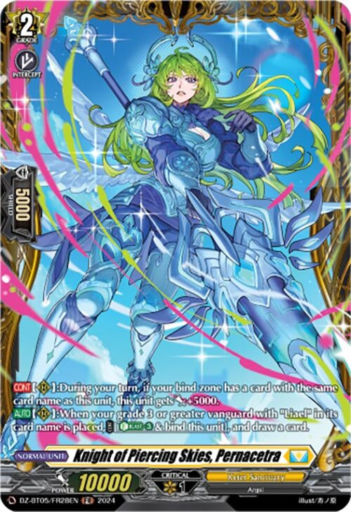 Knight of Piercing Skies Pernacetra (FR) (DZ-BT05/FR28EN) [BT05OA] - Cardfight Vanguard Single