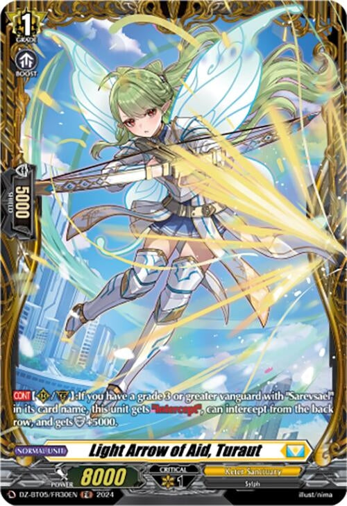 Light Arrow of Aid Turaut (FR) (DZ-BT05/FR30EN) [BT05OA] - Cardfight Vanguard Single