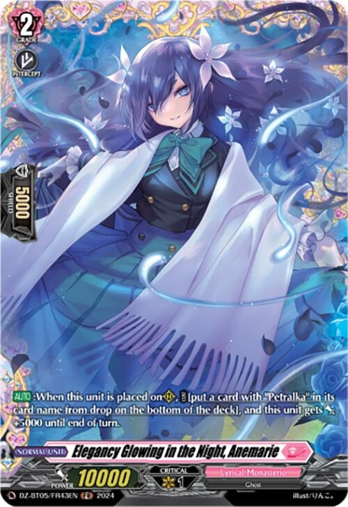 Elegancy Glowing in the Night Anemarie (FR) (DZ-BT05/FR43EN) [BT05OA] - Cardfight Vanguard Single