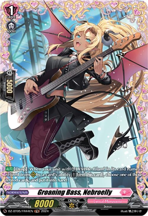 Groaning Bass Nebroelly (FR) (DZ-BT05/FR44EN) [BT05OA] - Cardfight Vanguard Single