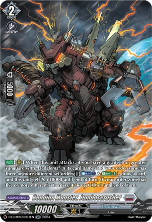 Bonding Monster Jumboscrusher (SR) (DZ-BT05/SR21EN) [BT05OA] - Cardfight Vanguard Single