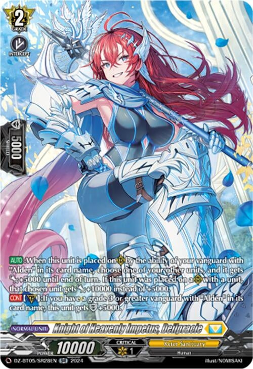 Knight of Heavenly Impetus Deilpracie (SR) (DZ-BT05/SR28EN) [BT05OA] - Cardfight Vanguard Single