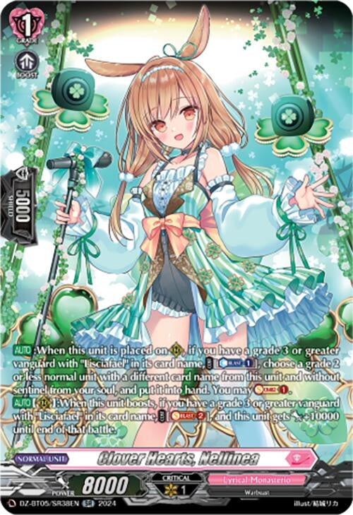 Clover Hearts Nellinea (SR) (DZ-BT05/SR38EN) [BT05OA] - Cardfight Vanguard Single