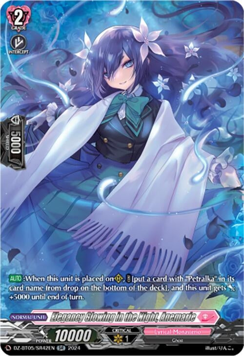 Elegancy Glowing in the Night Anemarie (SR) (DZ-BT05/SR42EN) [BT05OA] - Cardfight Vanguard Single