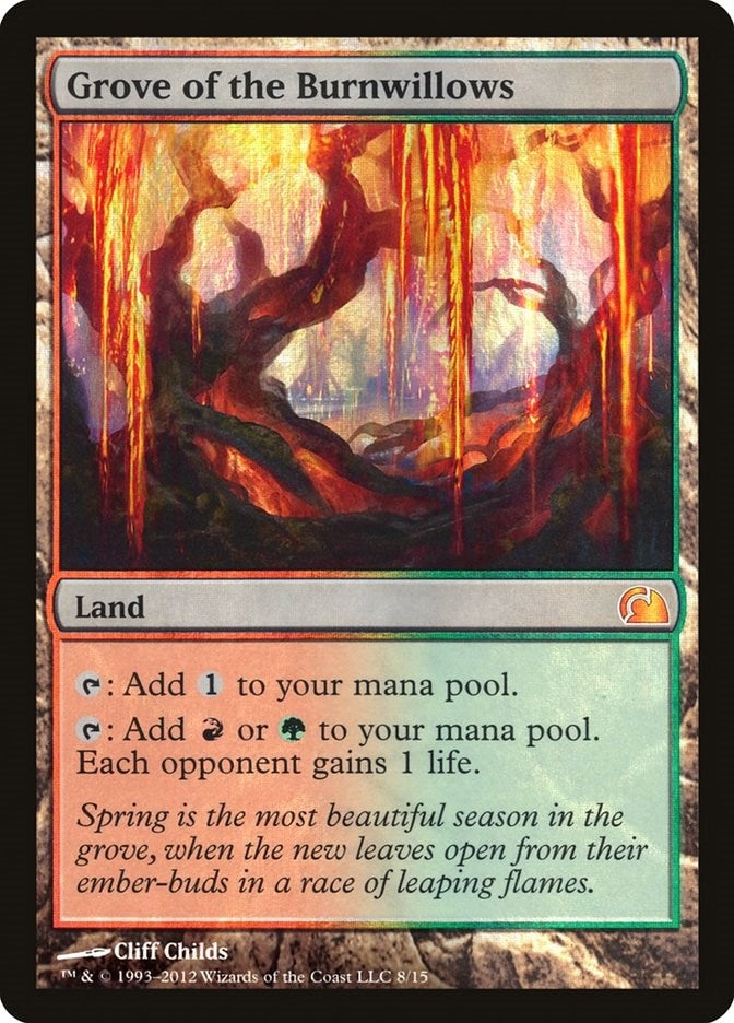 Grove of the Burnwillows (8) [V12] - MTG Single