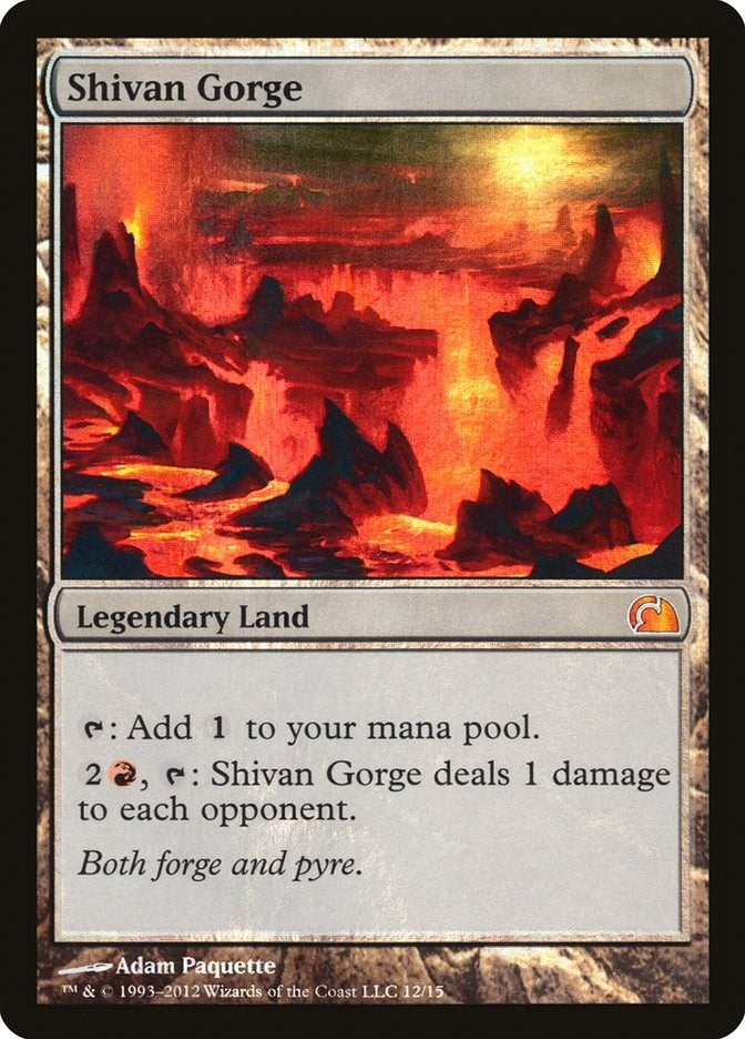 Shivan Gorge (12) [V12] - MTG Single