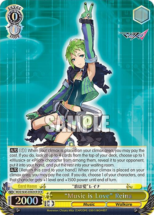 ’Music is Love’ Reina (DCR) (MDE/SE45E06DCR DCR) [MDE/SE45] - Weiss Schwarz Single