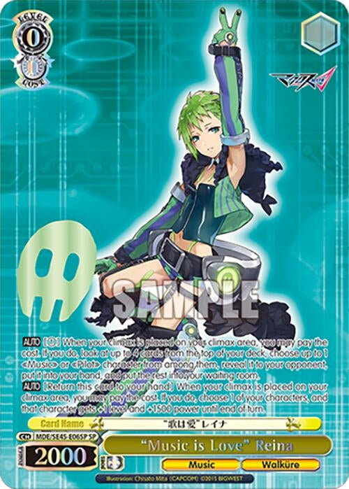 ’Music is Love’ Reina (SP) (MDE/SE45E06SP SP) [MDE/SE45] - Weiss Schwarz Single