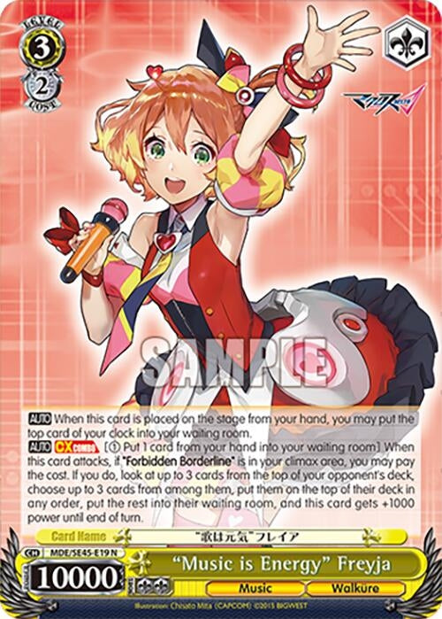 ’Music is Energy’ Freyja (MDE/SE45E19 N) [MDE/SE45] - Weiss Schwarz Single