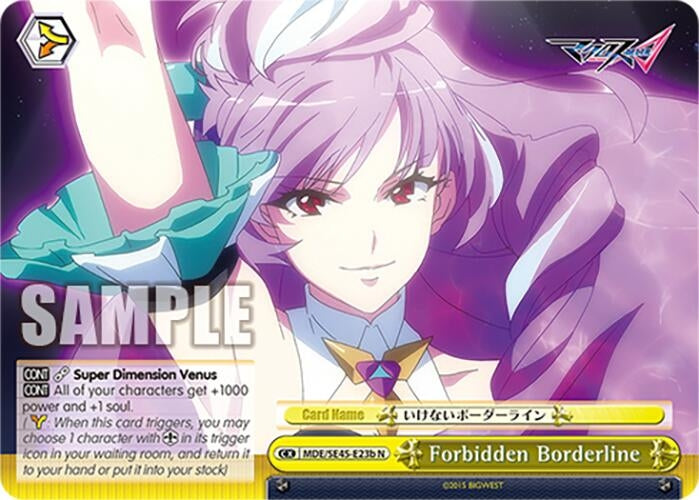 Forbidden Borderline (B) (MDE/SE45E23b N) [MDE/SE45] - Weiss Schwarz Single