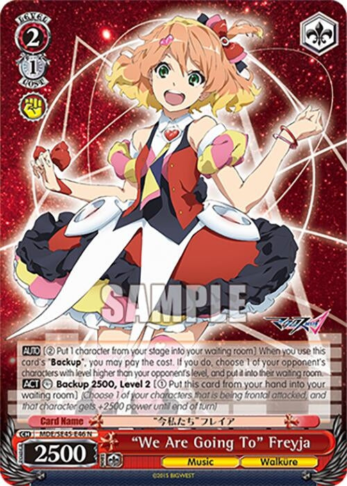 ’We Are Going To’ Freyja (MDE/SE45E46 N) [MDE/SE45] - Weiss Schwarz Single