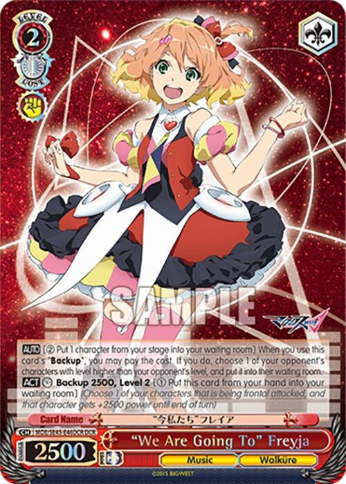 ’We Are Going To’ Freyja (DCR) (MDE/SE45E46DCR DCR) [MDE/SE45] - Weiss Schwarz Single