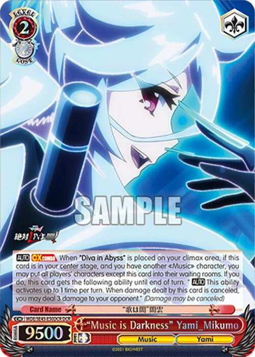 ’Music is Darkness’ Yami_Mikumo (DCR) (MDE/SE45E50DCR DCR) [MDE/SE45] - Weiss Schwarz Single