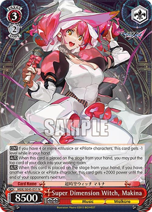 Super Dimension Witch Makina (MDE/SE45E51 N) [MDE/SE45] - Weiss Schwarz Single