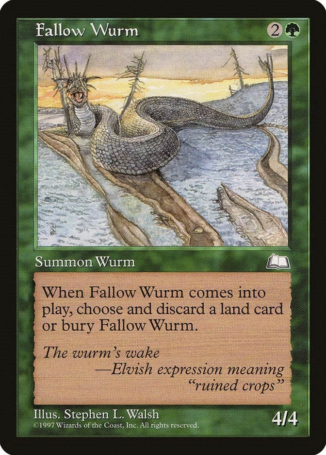 Fallow Wurm [WTH] - MTG Single
