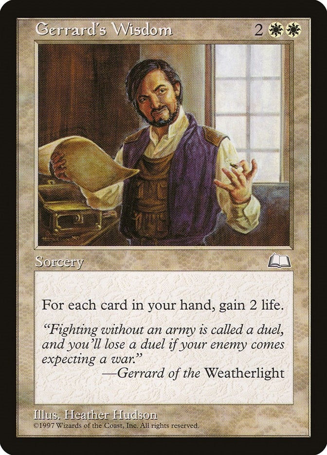 Gerrard’s Wisdom [WTH] - MTG Single