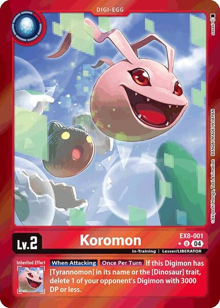 Koromon (Limited Foil) (EX8-001 U) - Digimon Card Game Single