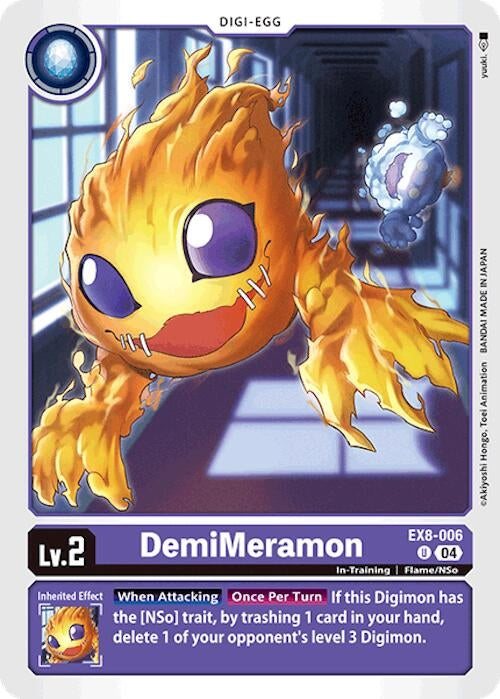 DemiMeramon (EX8-006 U) - Digimon Card Game Single