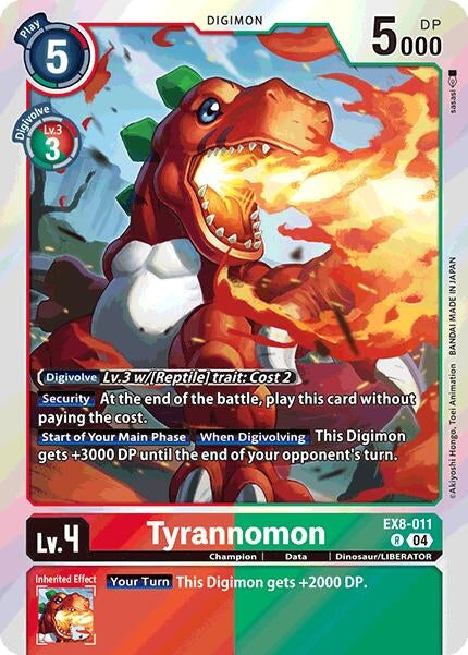 Tyrannomon (EX8-011 R) - Digimon Card Game Single