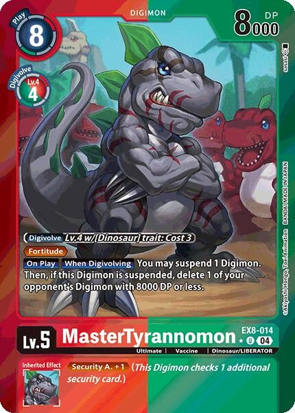 MasterTyrannomon (Limited Foil) (EX8-014 U) - Digimon Card Game Single