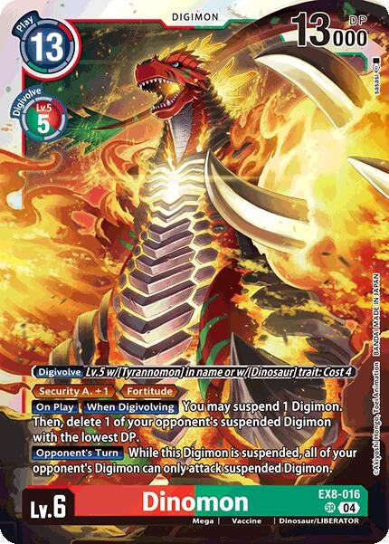 Dinomon (EX8-016 SR) - Digimon Card Game Single