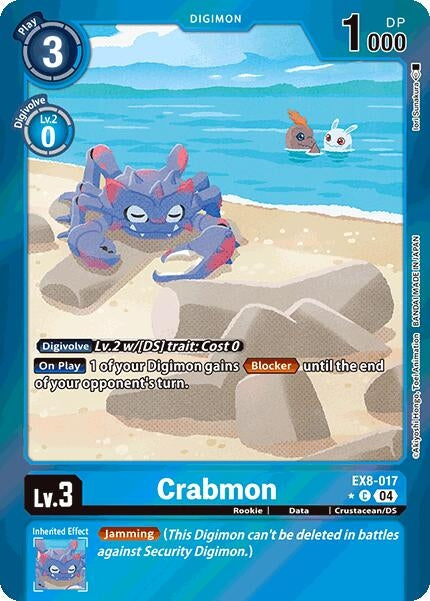 Crabmon (Limited Foil) (EX8-017 C) - Digimon Card Game Single