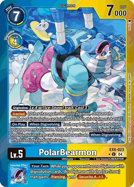 PolarBearmon (Limited Foil) (EX8-023 U) - Digimon Card Game Single