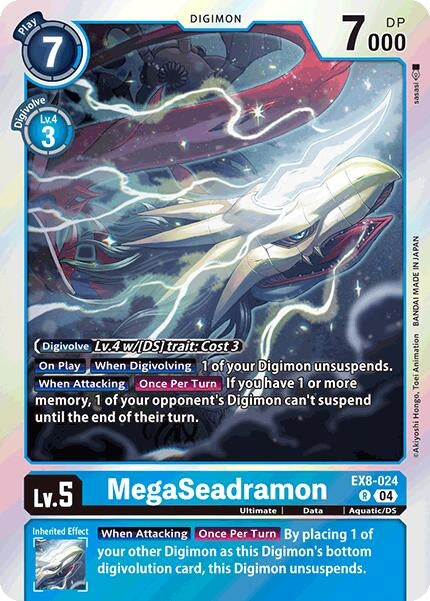 MegaSeadramon (EX8-024 R) - Digimon Card Game Single