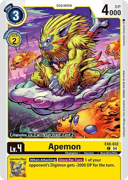Apemon (EX8-032 C) - Digimon Card Game Single