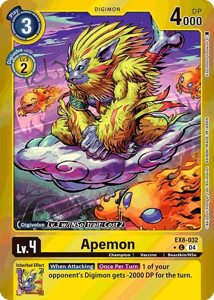 Apemon (Limited Foil) (EX8-032 C) - Digimon Card Game Single