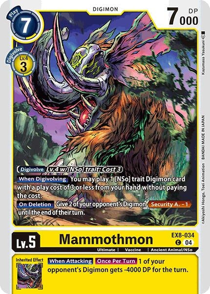 Mammothmon (EX8-034 C) - Digimon Card Game Single