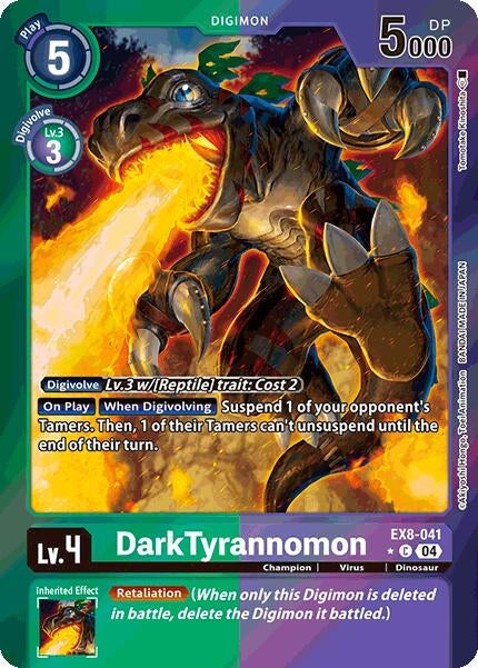 DarkTyrannomon (Limited Foil) (EX8-041 C) - Digimon Card Game Single