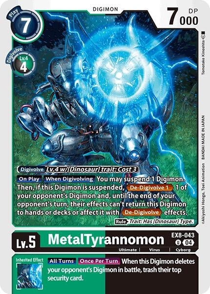 MetalTyrannomon (EX8-043 U) - Digimon Card Game Single