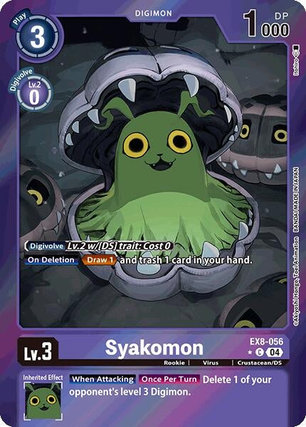 Syakomon (Limited Foil) (EX8-056 C) - Digimon Card Game Single
