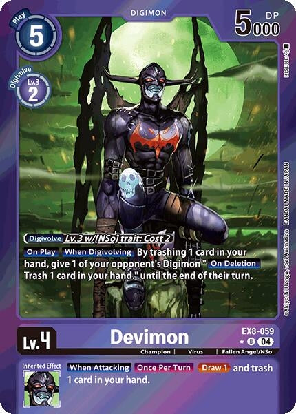 Devimon (Limited Foil) (EX8-059 U) - Digimon Card Game Single