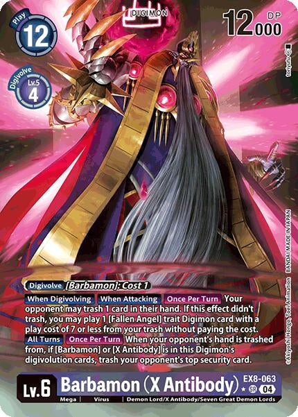 Barbamon (X Antibody) (Alternate Art) (EX8-063 SR) - Digimon Card Game Single