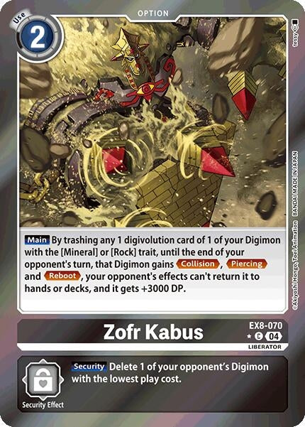 Zofr Kabus (Limited Foil) (EX8-070 C) - Digimon Card Game Single