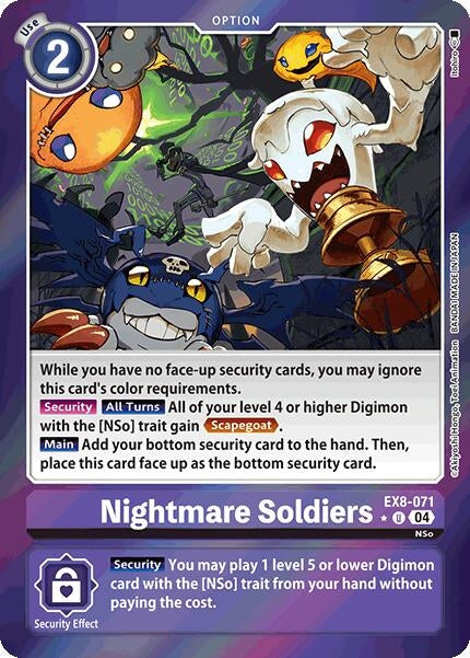 Nightmare Soldiers (Limited Foil) (EX8-071 U) - Digimon Card Game Single