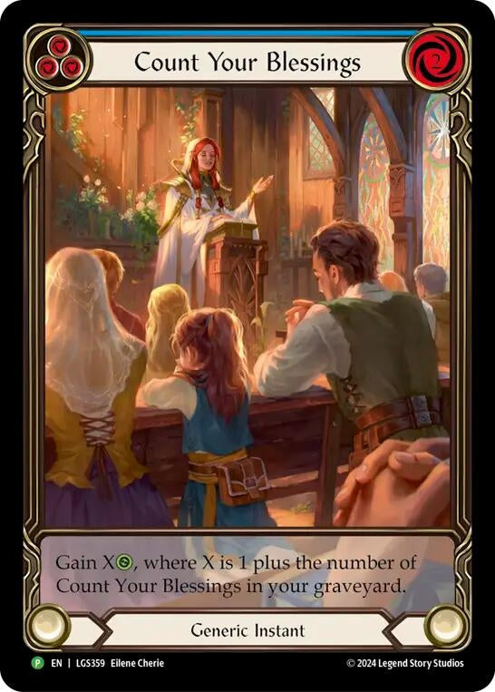 Count Your Blessings (Blue) - LGS359 (LGS359) [PR] - Flesh and Blood TCG Single