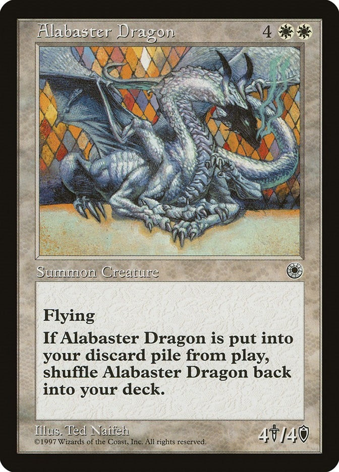 Alabaster Dragon [POR] - MTG Single