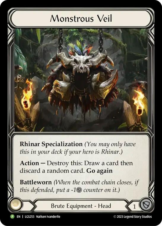Monstrous Veil - LGS253 (LGS253) [PR] - Flesh and Blood TCG Single