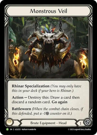 Monstrous Veil - LGS253 (LGS253) [PR] - Flesh and Blood TCG Single