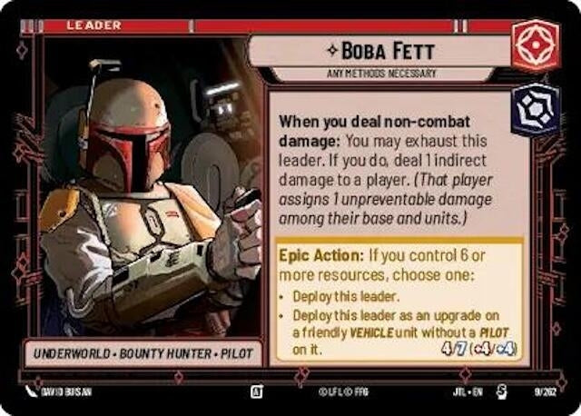 Boba Fett - Any Methods Necessary (009/257) (JTL) - Star Wars: Unlimited Single