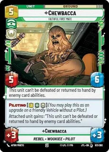 Chewbacca - Faithful First Mate (103/257) (JTL) - Star Wars: Unlimited Single
