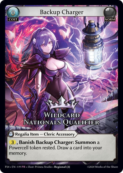 Image for Backup Charger (Wildcard Nationals Qualifier) (119) (Region Exclusive Promotional Cards) - Grand Archive TCG