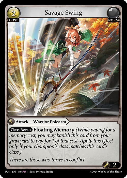 Image for Savage Swing (140) (Promotional Cards) - Grand Archive TCG
