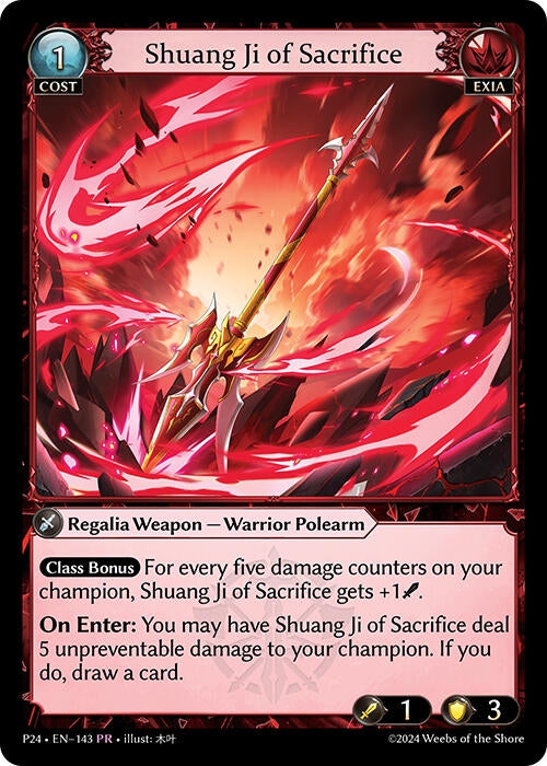 Image for Shuang Ji of Sacrifice (143) (Promotional Cards) - Grand Archive TCG
