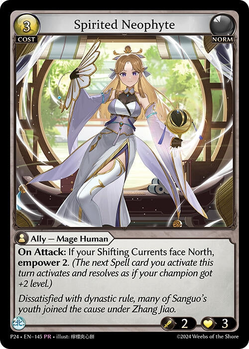 Image for Spirited Neophyte (145) (Promotional Cards) - Grand Archive TCG