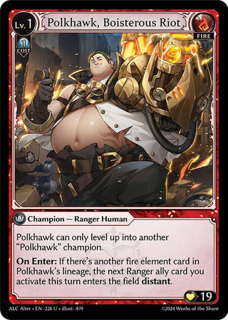 Polkhawk, Boisterous Riot (228) (Alchemical Revolution Alter Edition)