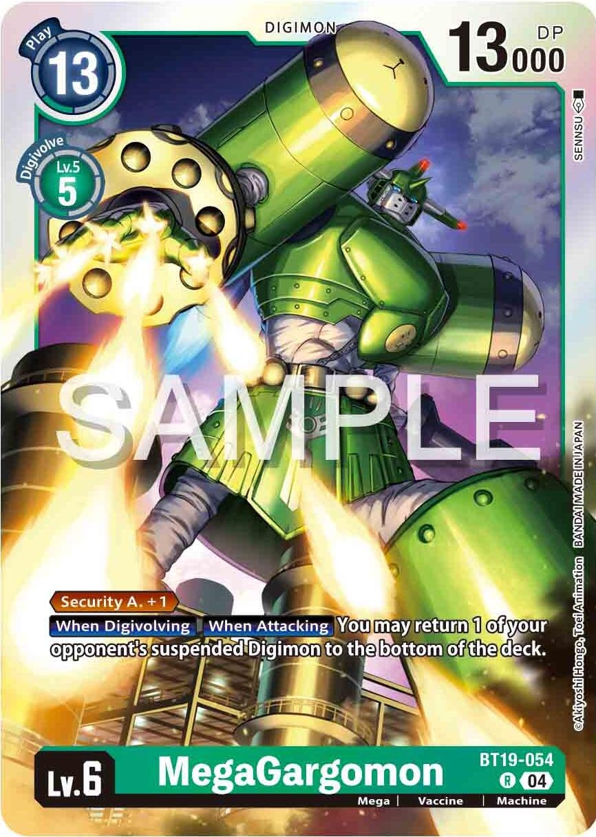 MegaGargomon (BT19-054 R) [BT18-20] - Digimon Card Game Single